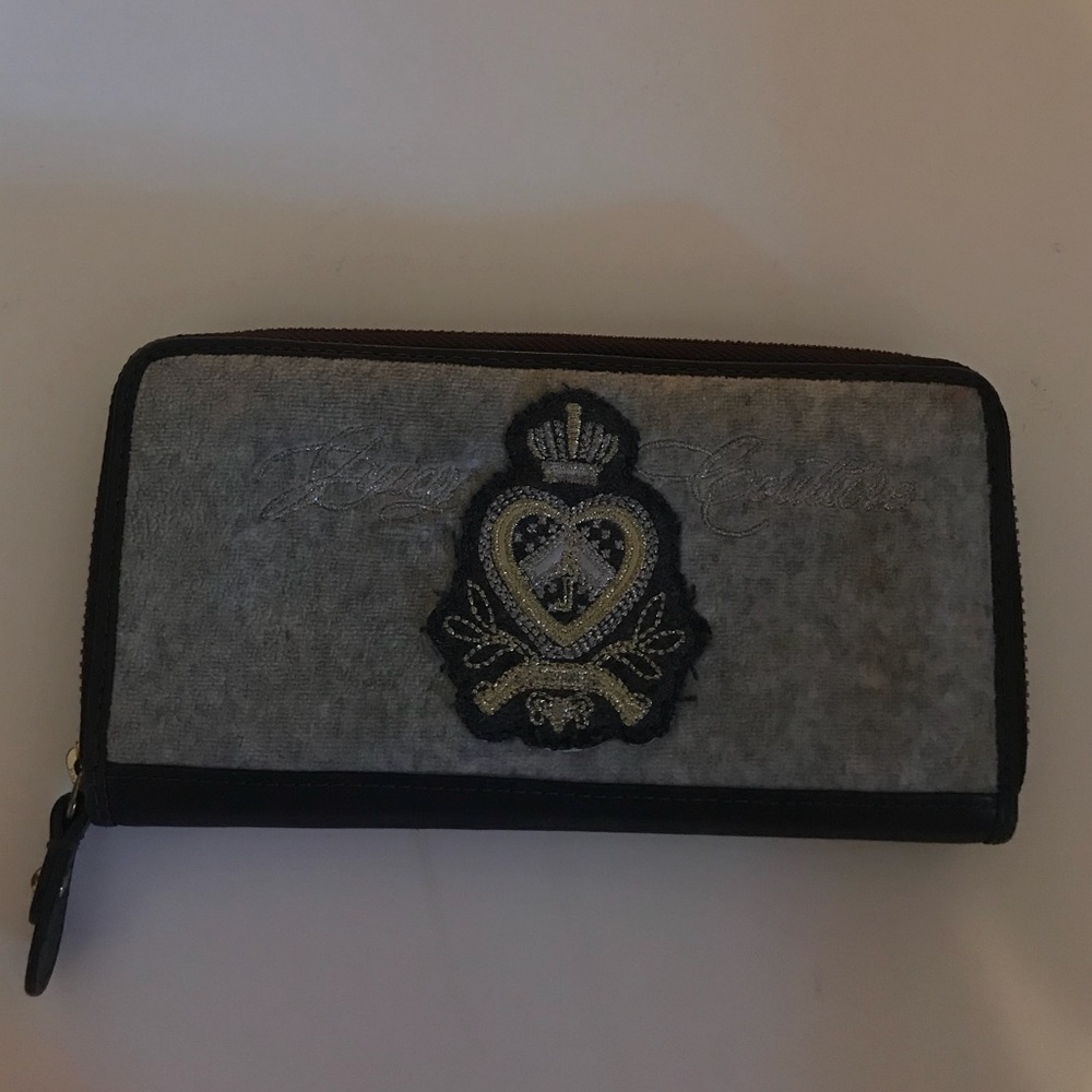 Juicy Couture Wallet- Grey Velour